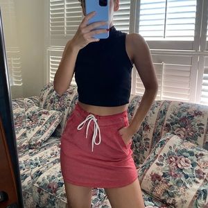 Forever 21 red draw string soft skirt